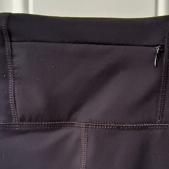 Nine West Active Black & White Yoga Athletic Leggings Reflective Stripes L - Picture 4 of 10